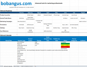 free editorial calendar template